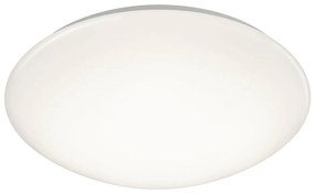 Biała okrągła lampa sufitowa LED Trio Putz, średnica 40 cm