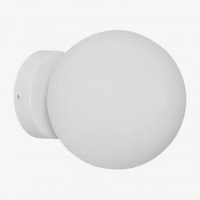 Uvol Traditional Lampa Ścienna Ze Stali Nierdzewnej Z Kryształową Kulą Biała - Sklum