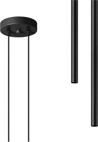 Czarna metalowa lampa wisząca ø 15 cm Fideus – Sollux