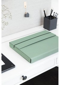 Zielony kartonowy organizer Olof Canvas Paper Laminate – Bigso