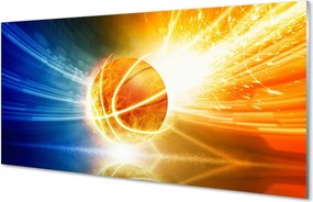 Szklany Panel Wieczorny Trening Koszykówki