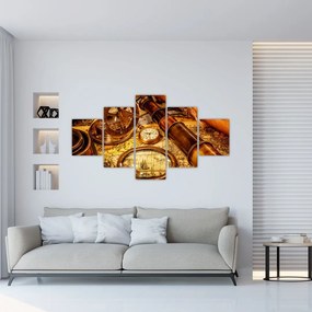 Obraz - Historyczne narzędzia marynarzy (125x70 cm)