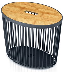 Stolik z miejscem do przechowywania Clubo 30 l owalny PROSPERPLAST