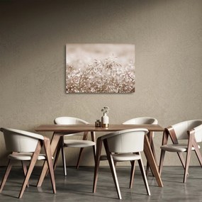 Obraz na szkle - Łąka w odcieniach brązu (70x50 cm)