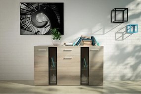 Meblościanka Salso biała witryny szafka rtv zestaw mebli do salonu