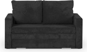 MEGA OKAZJA Sofa 2os rozkładana COMA z funkcją spania CZARNA Tkanina DOT100 Czarny