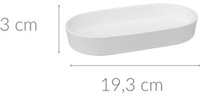 Podstawka łazienkowa na akcesoria COCON, ceramiczna