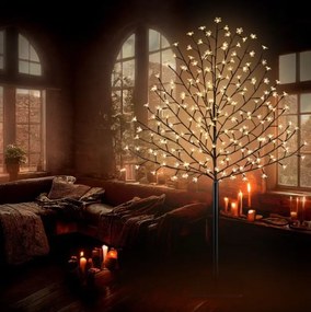 Monzana Świecące drzewo CHERRY do wnętrz i na zewnątrz, 180cm, ciepła biała