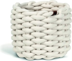 Tekstylny koszyk ø 21x17 cm Peach Skin Round S – Bigso