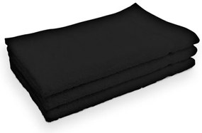 Ręcznik Classic mały czarny 30x50 cm, 100% bawełna