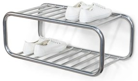 Metalowa wisząca szafka na buty w kolorze srebra Retro – Spinder Design
