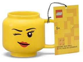 Żółty ceramiczny kubek dla dzieci 255 ml Head – LEGO®