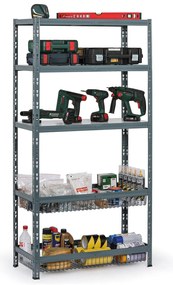 Regał półkowy z koszami, 1790 x 900 x 400 mm, nośność 175 kg, 1 półka + 4 kosze