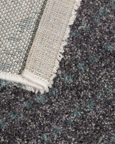 Dywan Modern Teal blue/dark grey 160x230cm