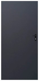 Drzwi blaszane 90, lewa, antracyt