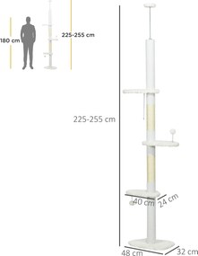 PawHut Drzewko dla kota z zabezpieczeniem