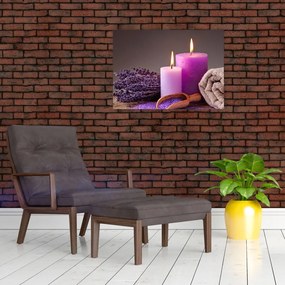 Obraz na szkle - rzeczy spa (70x50 cm)