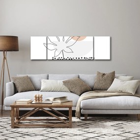 Obraz - Line art flowers N⁰3 (170x50 cm)