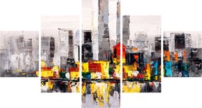 Obraz - Obraz przedstawiający duże miasto (125x70 cm)