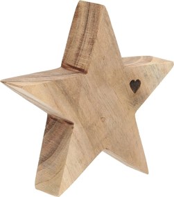 Dekoracja Wooden Star I 15x4x15 cm