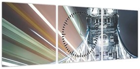 Obraz Tower Bridge (z zegarem) (90x30 cm)
