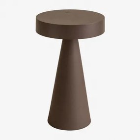 Bezprzewodowa Lampa Stołowa Led Z Żelaza Catinca Chocolate - Sklum