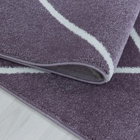 Dywan nowoczesny Rio romby fioletowy 160 cm x 230 cm