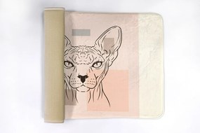 Dywanik antypoślizgowy do łazienki Dywanik antypoślizgowy do łazienki Kot Sfinks