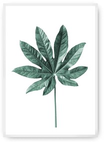 Plakat Leaf  Emerald Green