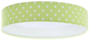 LED Lampa sufitowa GALAXY KIDS LED/24W/230V zielono-białe kropki