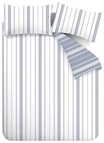Biało-niebieska pościel dwuosobowa 200x200 cm Harbour Stripe – Catherine Lansfield