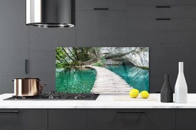 Panel Szklany Most nad Cichym Jeziorem