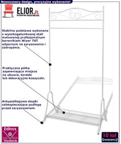 Elegancki Wieszak Biały Na Ubrania N9-T90