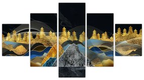 Obraz - Złote Góry (125x70 cm)