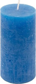 Zestaw świec rustykalnych, 10 cm, Ø 5 cm, niebieskie, 8 szt.