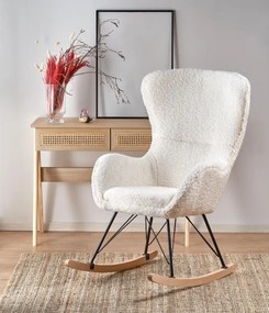Fotel bujany LIBERTO 2 kremowy HALMAR