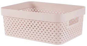 Jasnoróżowy plastikowy pojemnik 36x27x14 cm Pure – Curver