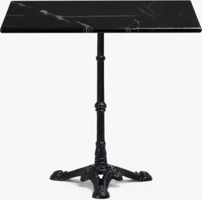 Stolik Barowy Z Marmuru Roma Czarny Marmur Marquina & Cuadrado & Czarny - Sklum