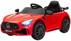 AIYAPLAY Elektryczne Auto Dziecięce, Mercedes, 3-5 km/h, Pilot, Światła i Muzyka, Czerwony