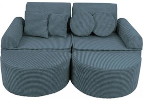 Pocket sofa max aesthetic turkusowa - meowbaby®