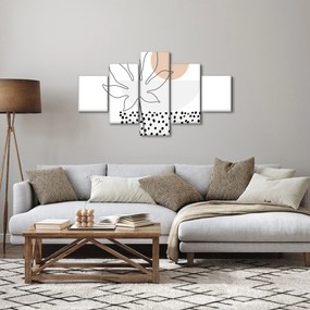 Obraz - Line art flowers N⁰3 (125x70 cm)