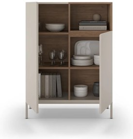Kremowa szafka 90x120 cm Cailin – Marckeric