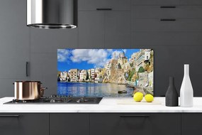 Panel Szklany Zabytkowe Miasto nad Zatoką