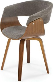 Krzesło K545 beżowe/orzech