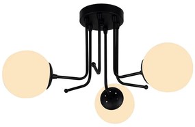 Czarna lampa sufitowa Squid Lighting Star, wys. 34 cm