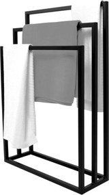 Nowoczesny wieszak na ręczniki Cotone M Black