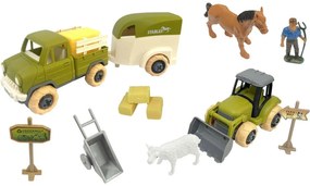 Zestaw konstrukcyjny Traktor na farmie