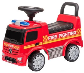 Rowerek do pchania Mercedes Wóz strażacki 2xAA czerwony