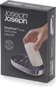Mydelniczka ze stali nierdzewnej w kolorze srebra z połyskiem EasyStore Luxe – Joseph Joseph