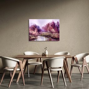Obraz na szkle - Malarstwo pejzażowe jesienne (70x50 cm)